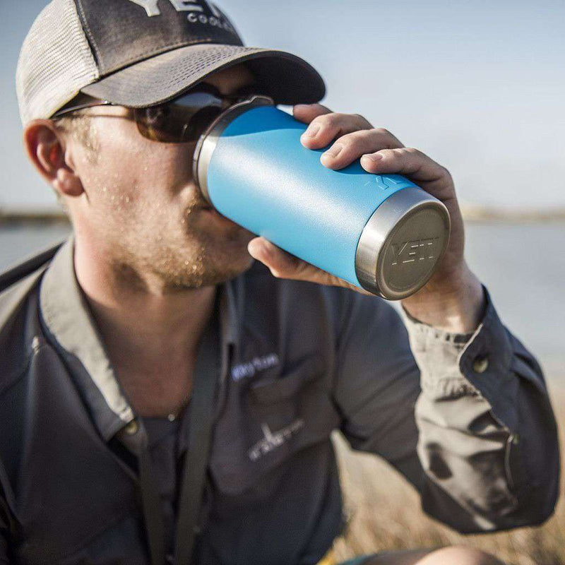 20 oz. DuraCoat Rambler Tumbler in Tahoe Blue by YETI - Country Club Prep