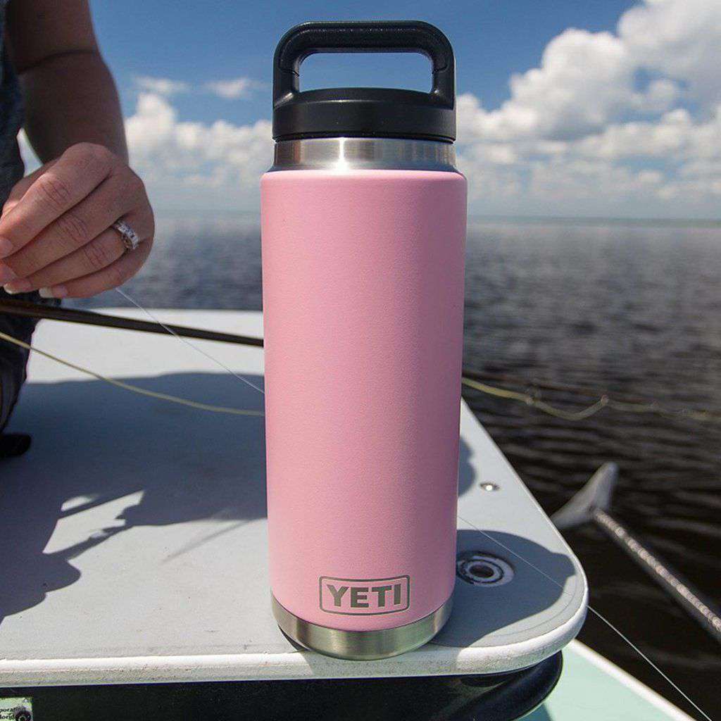 26 oz. Rambler Bottle in Pink by YETI - Country Club Prep