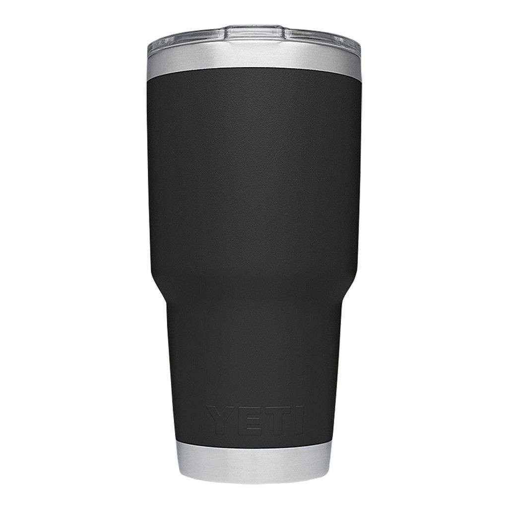 30 oz. DuraCoat Rambler Tumbler in Black by YETI - Country Club Prep