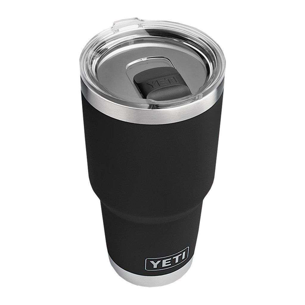 30 oz. DuraCoat Rambler Tumbler in Black with Magslider™ Lid by YETI - Country Club Prep
