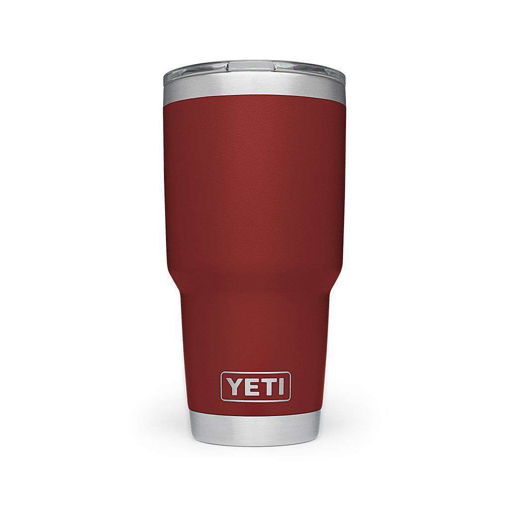30 oz. DuraCoat  Rambler Tumbler in Brick Red with Magslider™ Lid by YETI - Country Club Prep