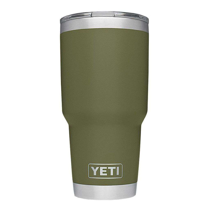 30 oz. DuraCoat Rambler Tumbler in Olive Green by YETI - Country Club Prep