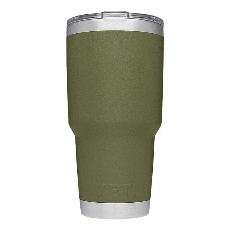 30 oz. DuraCoat Rambler Tumbler in Olive Green by YETI - Country Club Prep