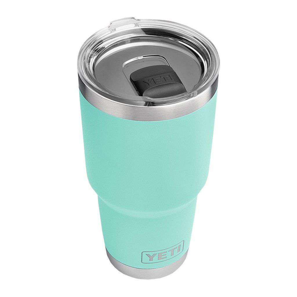 30 oz. DuraCoat Rambler Tumbler in Seafoam with Magslider™ Lid by YETI - Country Club Prep