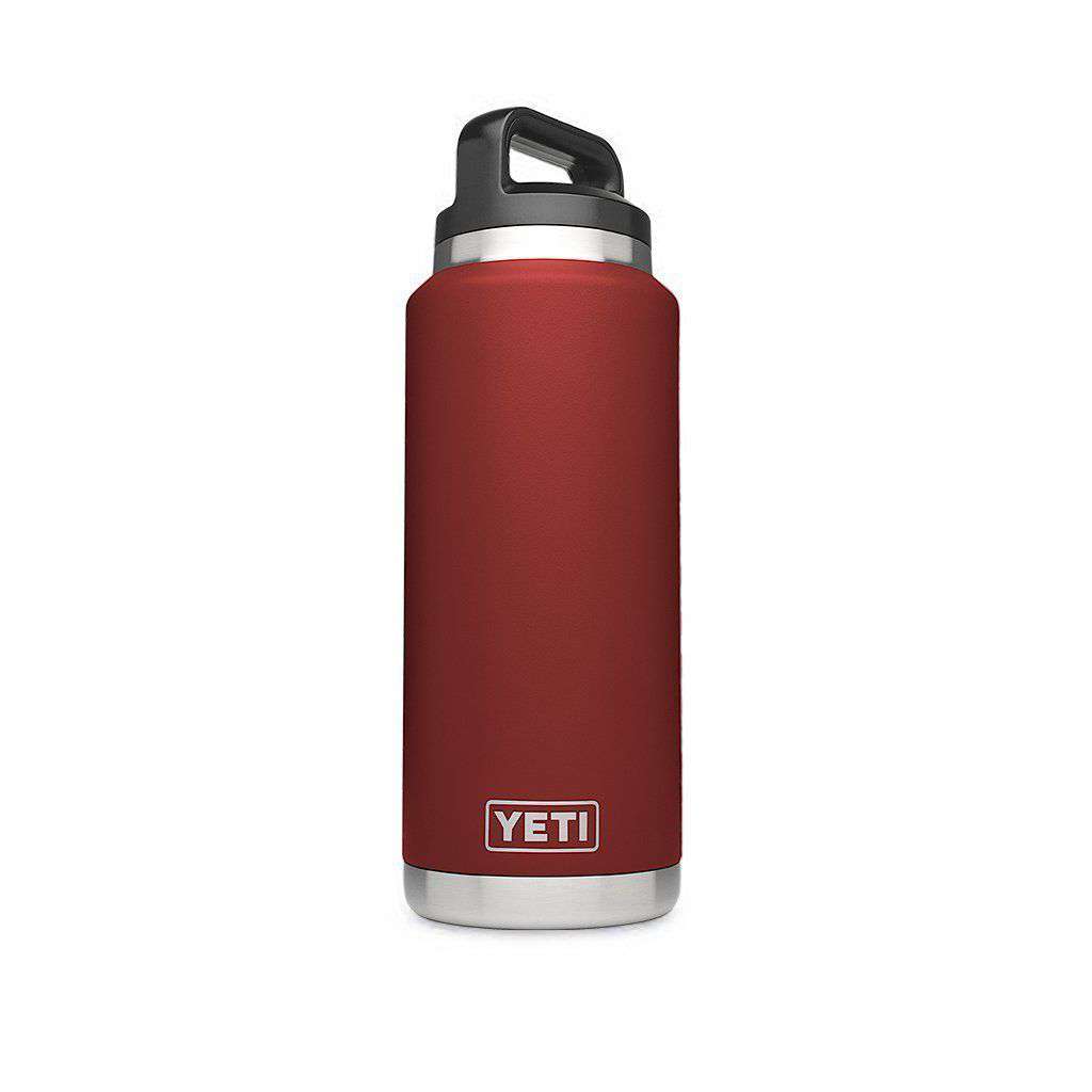 36 oz. Rambler Bottle in Brick Red by YETI - Country Club Prep