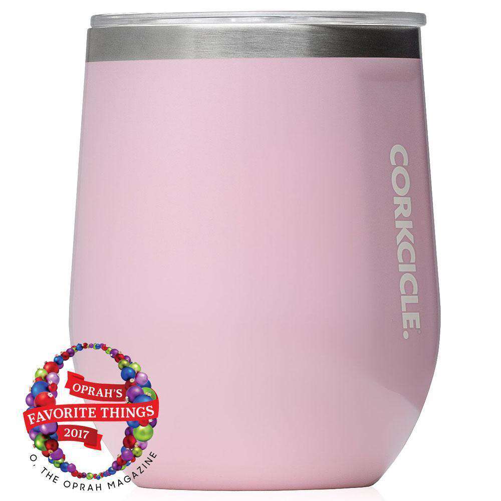 Classic Stemless Wine Tumbler in Rose Quartz by Corkcicle - Country Club Prep