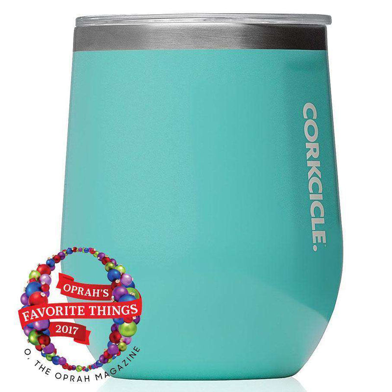 Classic Stemless Wine Tumbler in Turquoise by Corkcicle - Country Club Prep