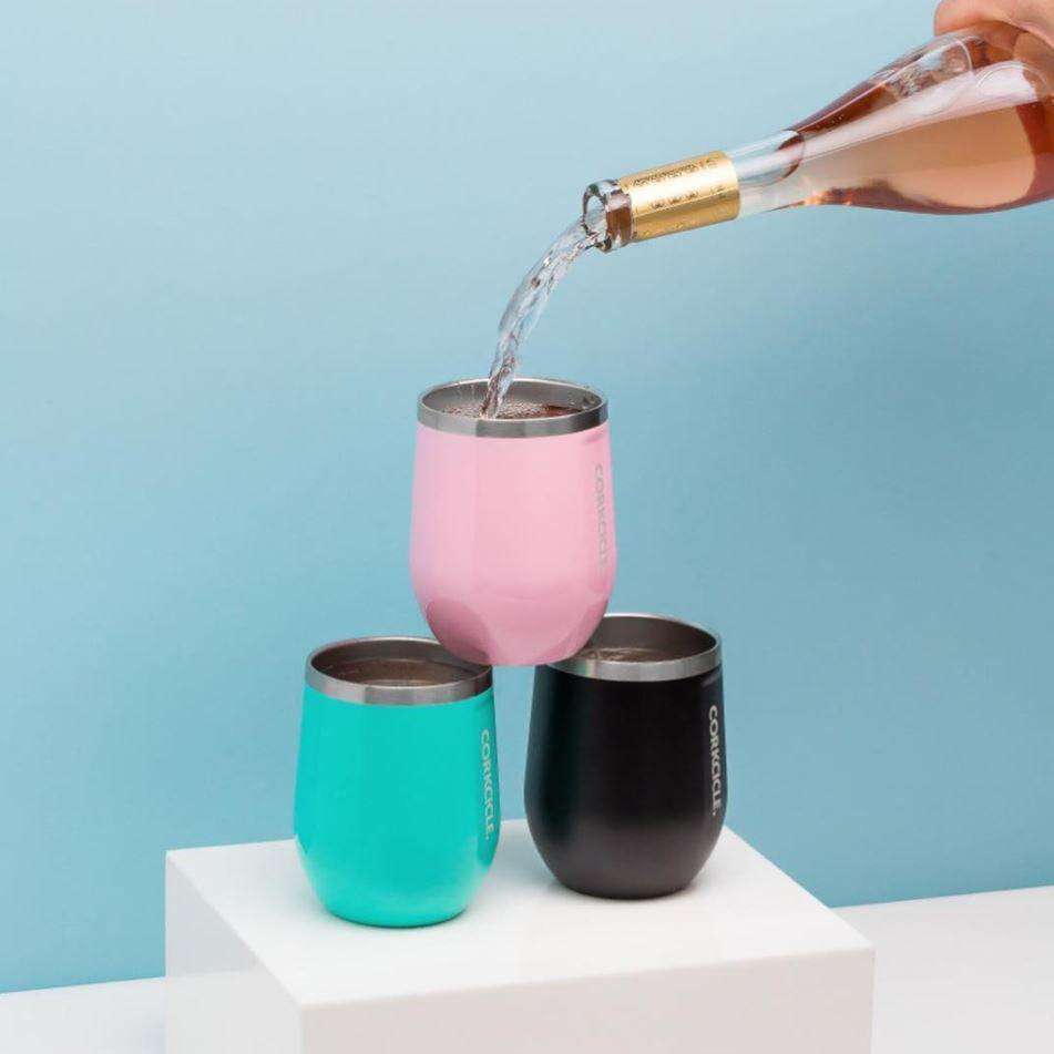 Classic Stemless Wine Tumbler in Turquoise by Corkcicle