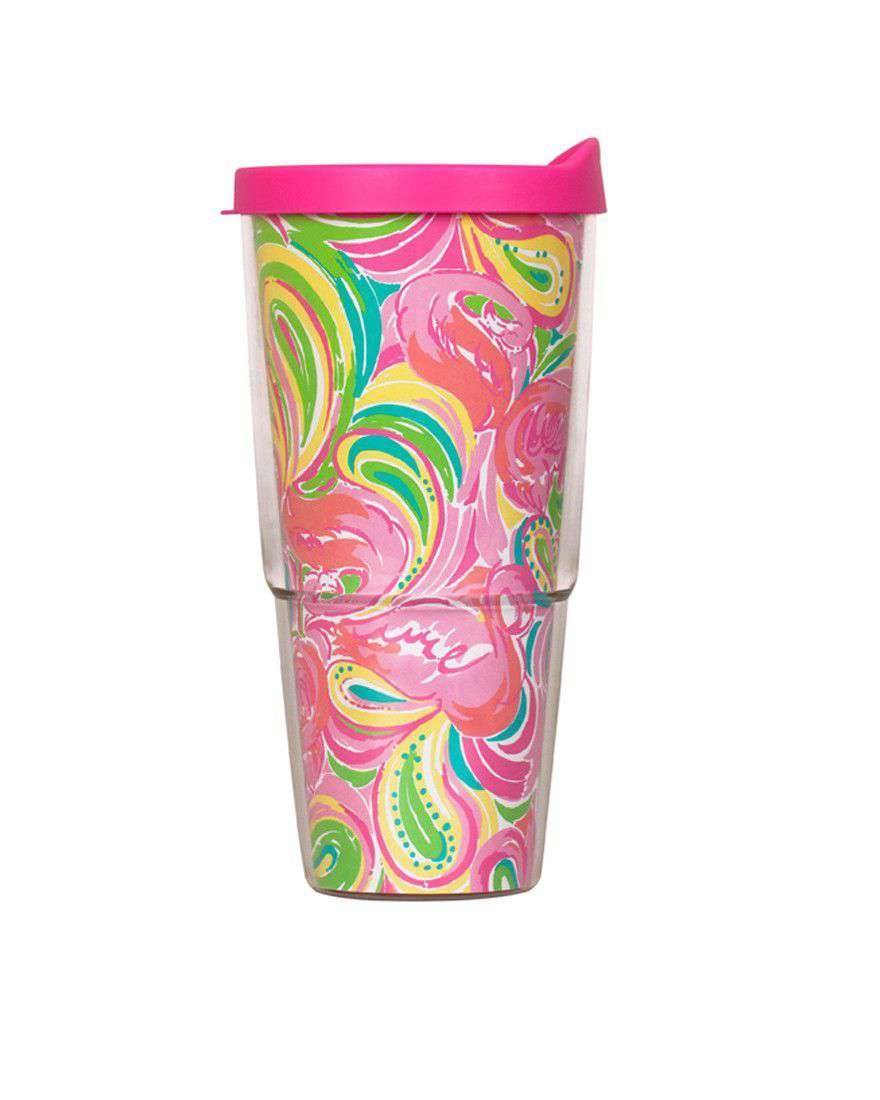 Insulated Tumbler with Lid in All Nighter by Lilly Pulitzer - Country Club Prep