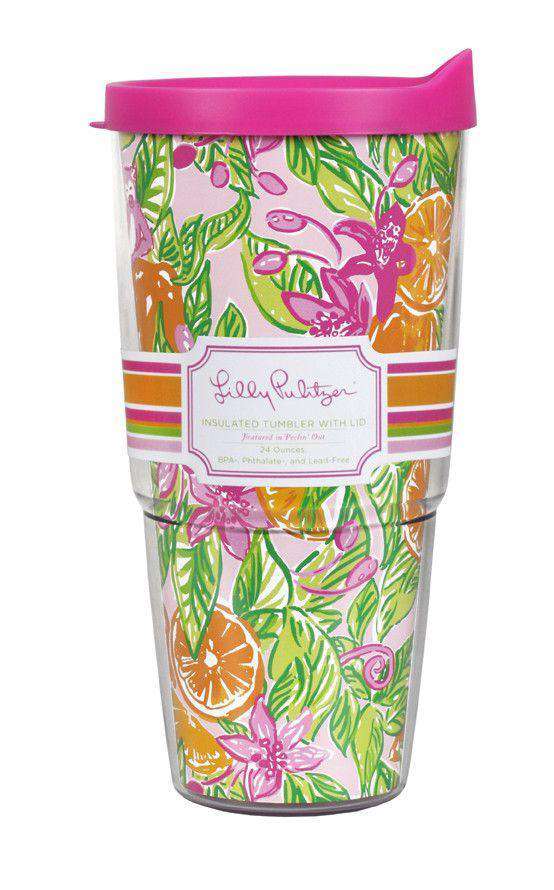 Insulated Tumbler with Lid in Peelin' Out by Lilly Pulitzer - Country Club Prep