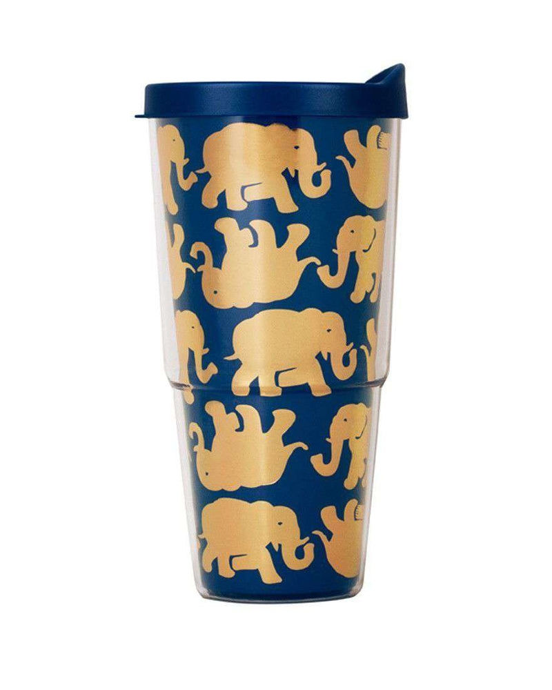 Insulated Tumbler with Lid in Tusk in Sun by Lilly Pulitzer - Country Club Prep