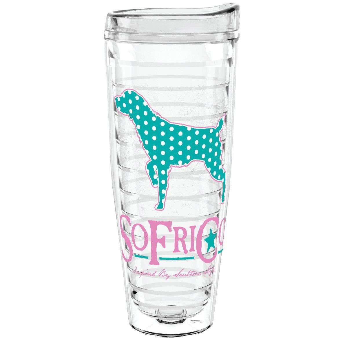 Polka Pointer 26oz Tumbler by Southern Fried Cotton - Country Club Prep