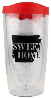 Sweet Home Arkansas Tumbler in Red and Black by Judith March - Country Club Prep