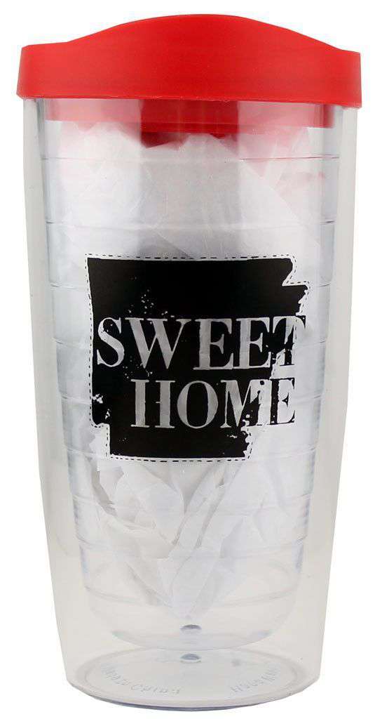 Sweet Home Arkansas Tumbler in Red and Black by Judith March - Country Club Prep