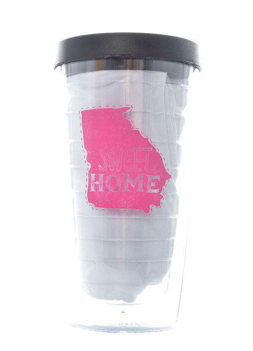Sweet Home Georgia Tumbler in Black and Pink by Judith March - Country Club Prep