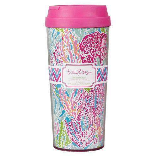 Thermal Mug in Let's Cha Cha by Lilly Pulitzer - Country Club Prep