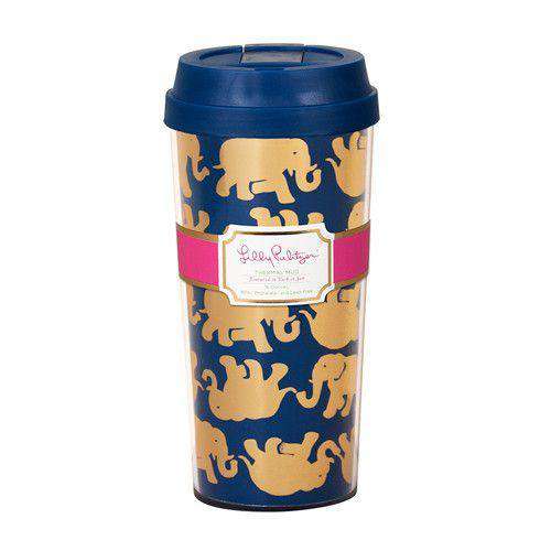 Thermal Mug in Navy Tusk in Sun by Lilly Pulitzer - Country Club Prep