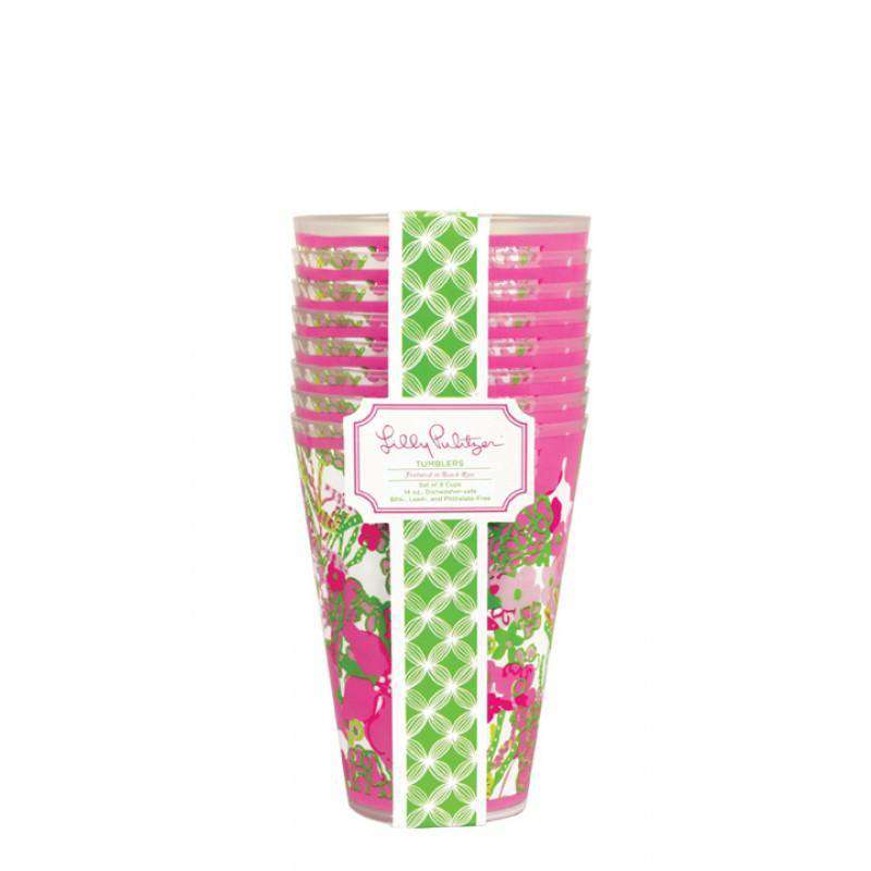 To-Go Tumbler Set in Elephant Ears by Lilly Pulitzer - Country Club Prep