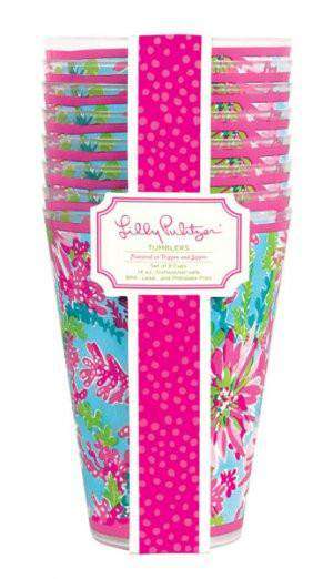 To-Go Tumbler Set in Trippin' and Sippin' by Lilly Pulitzer - Country Club Prep