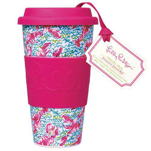 Travel Mug in Lobstah Roll by Lilly Pulitzer - Country Club Prep