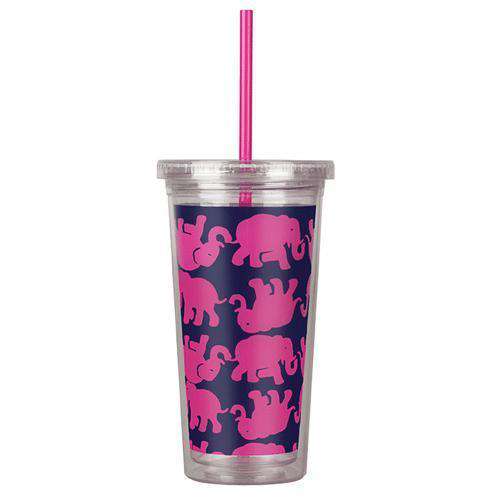 Tumbler with Straw in Tusk In Sun by Lilly Pulitzer - Country Club Prep