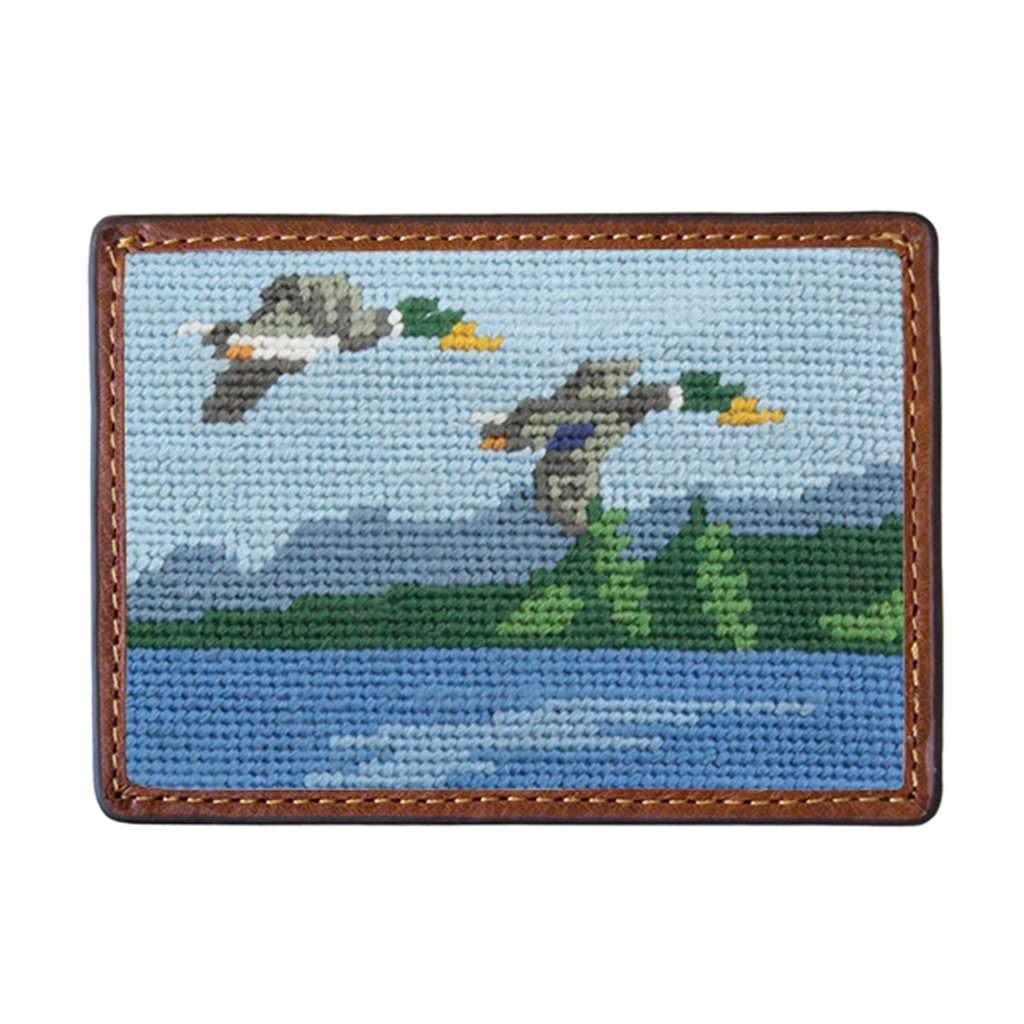 Great Outdoors Needlepoint Credit Card Wallet by Smathers & Branson - Country Club Prep
