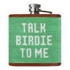 Talk Birdie To Me Needlepoint Flask by Smathers & Branson - Country Club Prep