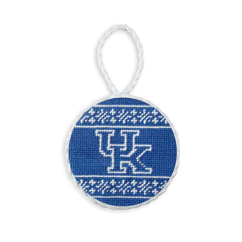 Kentucky Fairisle Needlepoint Ornament by Smathers & Branson - Country Club Prep