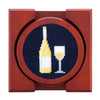 Wine Bottle Needlepoint Coasters by Smathers & Branson - Country Club Prep