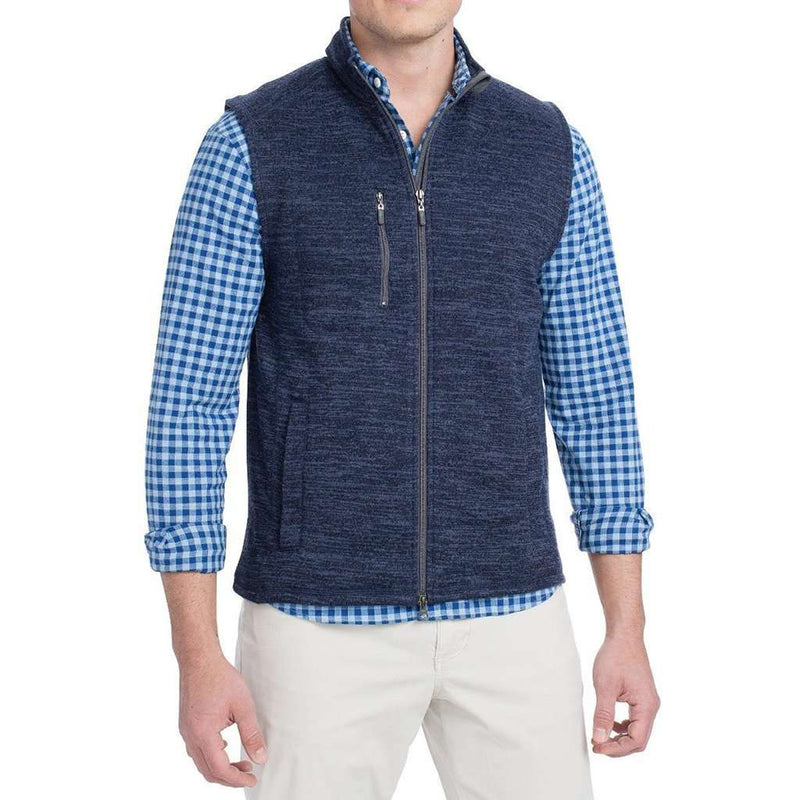 Tahoe 2 Way Zip Front Fleece Vest by Johnnie-O - Country Club Prep