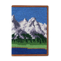 Tetons Needlepoint Passport Case by Smathers & Branson - Country Club Prep