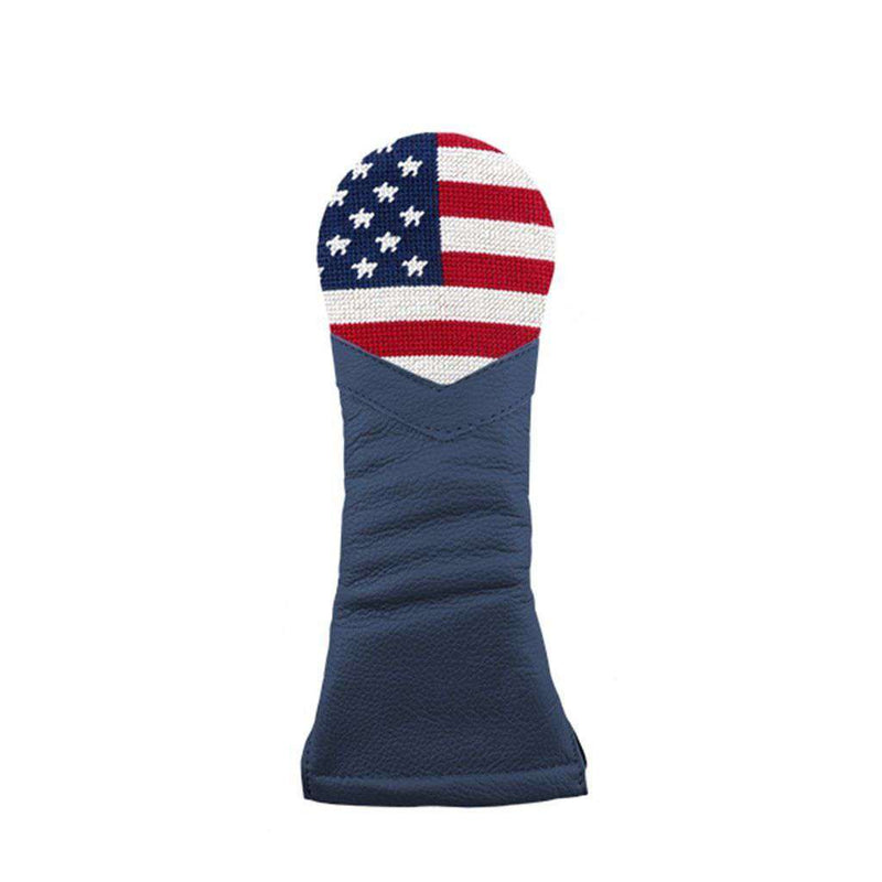 Big American Flag Needlepoint Hybrid Headcover by Smathers & Branson - Country Club Prep