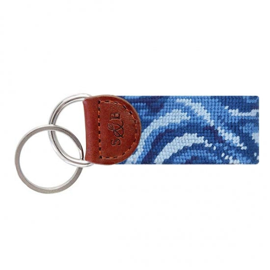 Riptide Needlepoint Key Fob by Smathers & Branson - Country Club Prep