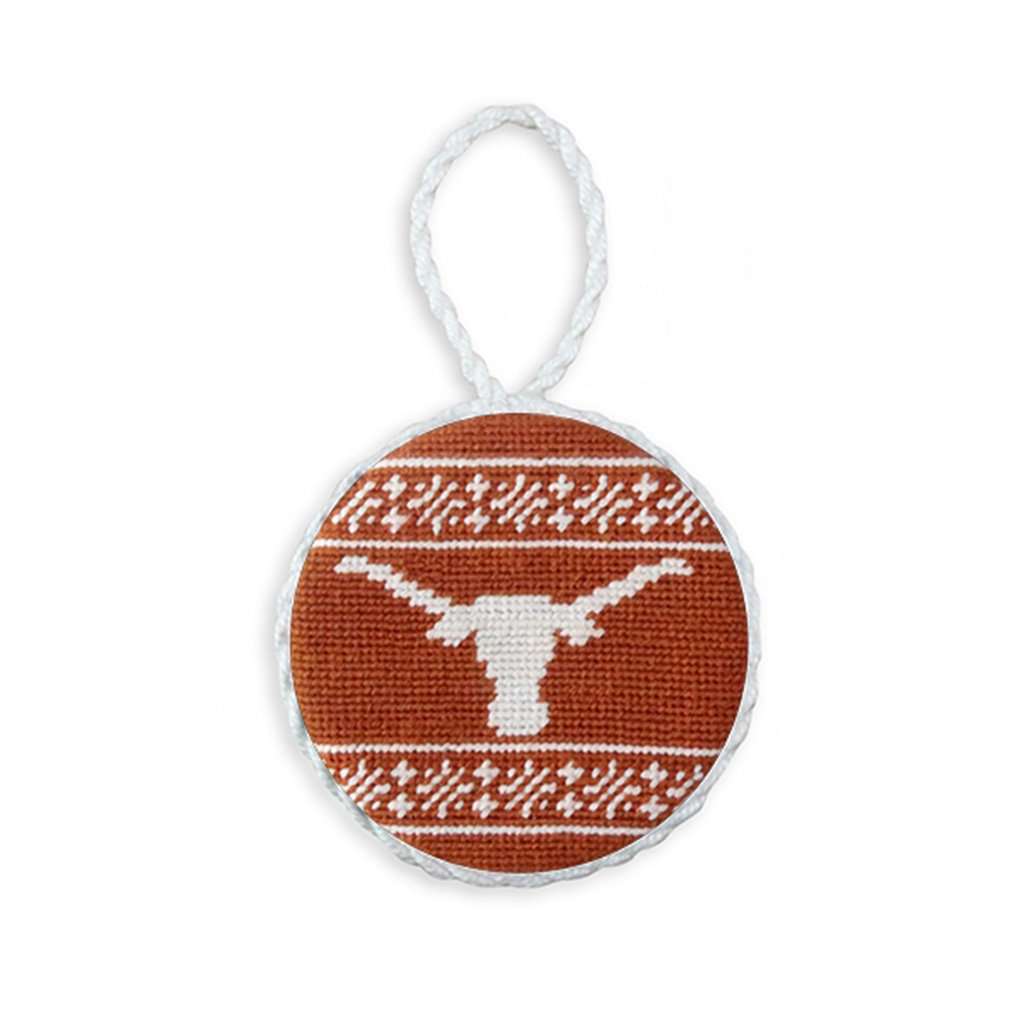 Texas Fairisle Needlepoint Ornament by Smathers & Branson - Country Club Prep