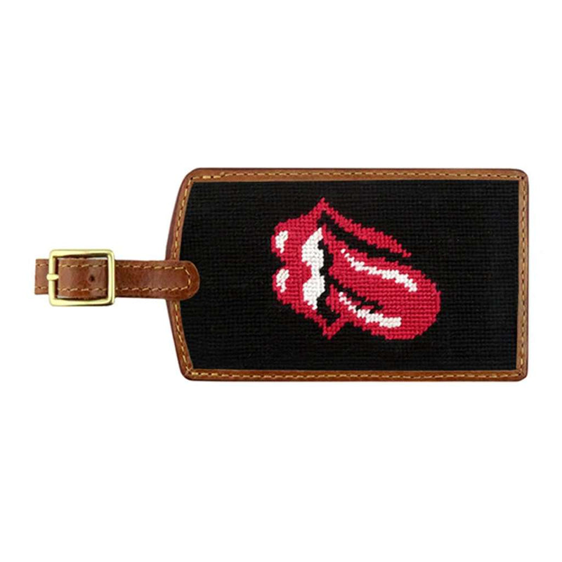 Rolling Stones Needlepoint Luggage Tag by Smathers & Branson - Country Club Prep