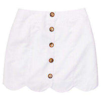 Dessie Skirt in White by Southern Proper - Country Club Prep