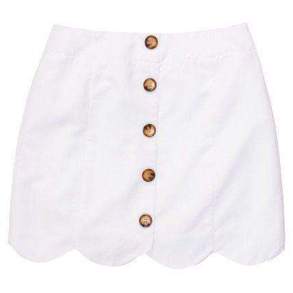 Dessie Skirt in White by Southern Proper - Country Club Prep