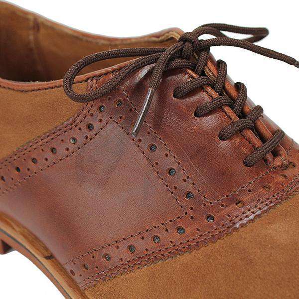 Country Club Prep Saddle Up Shoes in Dirty Buck Suede and Briar display picture 1