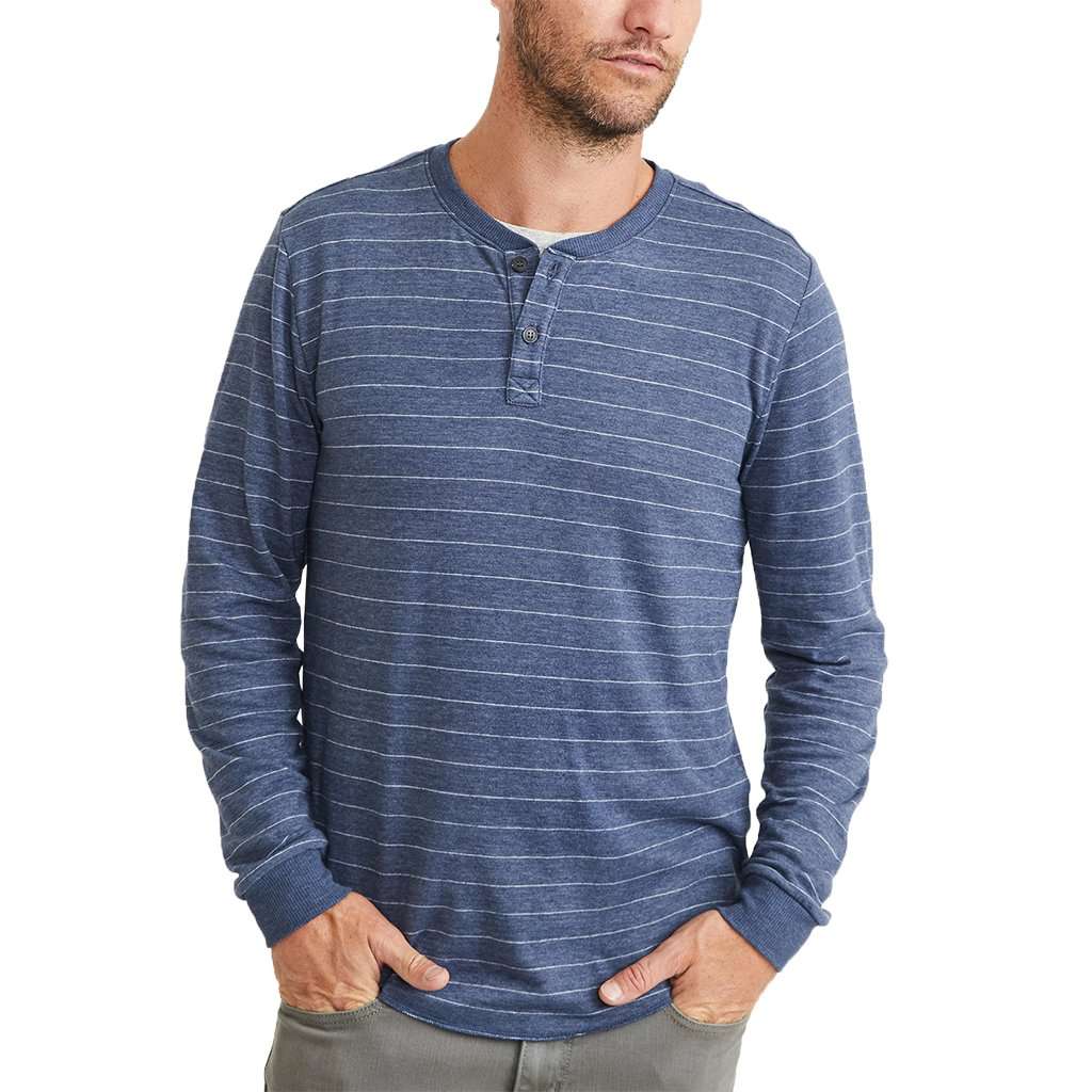 Double Knit Henley by Marine Layer - Country Club Prep