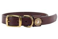 Finest in the Field Dog Collar in Leather by Over Under Clothing - Country Club Prep