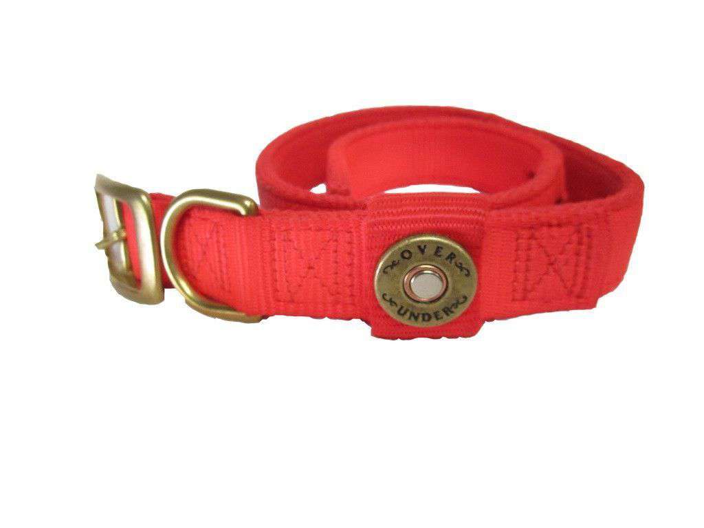 Huntsman Dog Collar in Blaze Orange by Over Under Clothing - Country Club Prep