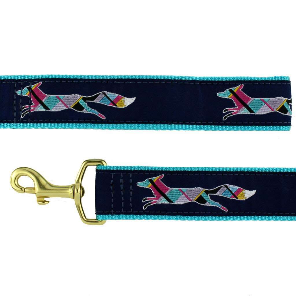 Longshanks the Fleet Fox Dog Leash in Navy by Country Club Prep - Country Club Prep