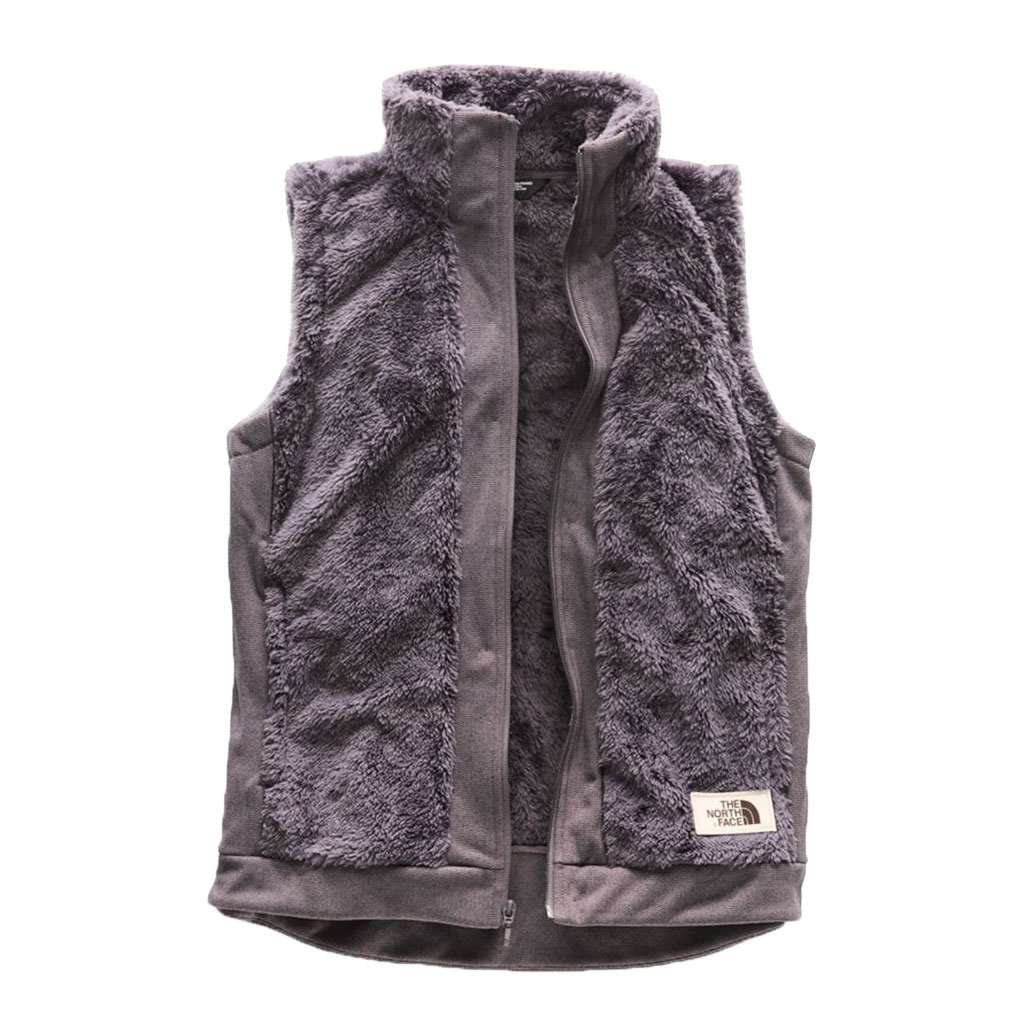 Women's Furry Fleece Vest in Rabbit Grey by The North Face - Country Club Prep