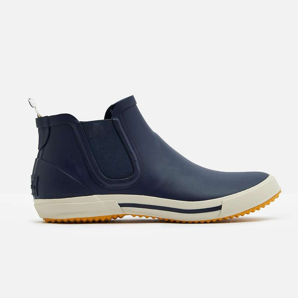 Rainwell Short Slip-On Rain Boots in French Navy by Joules - Country Club Prep