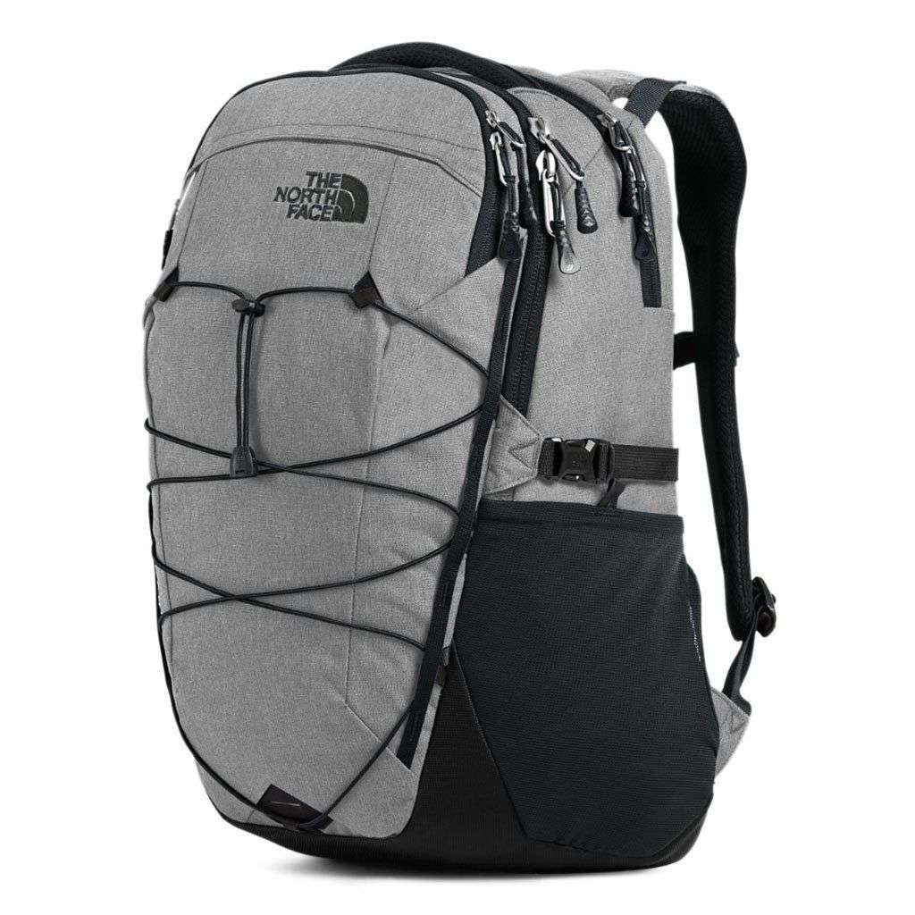 heather gray and metallic silver north face backpack The North Face Borealis Backpack
