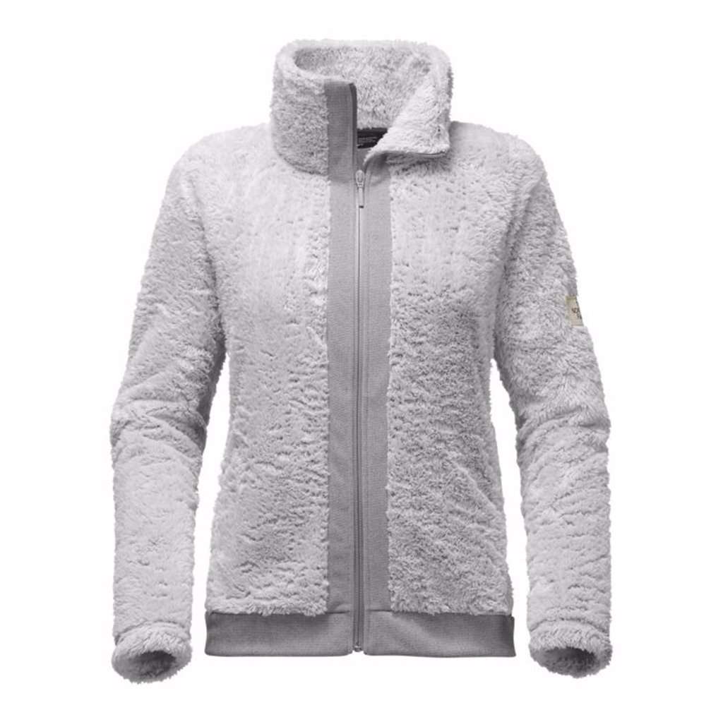Women's Furry Fleece Full Zip Jacket in High Rise Grey by The North Face - Country Club Prep