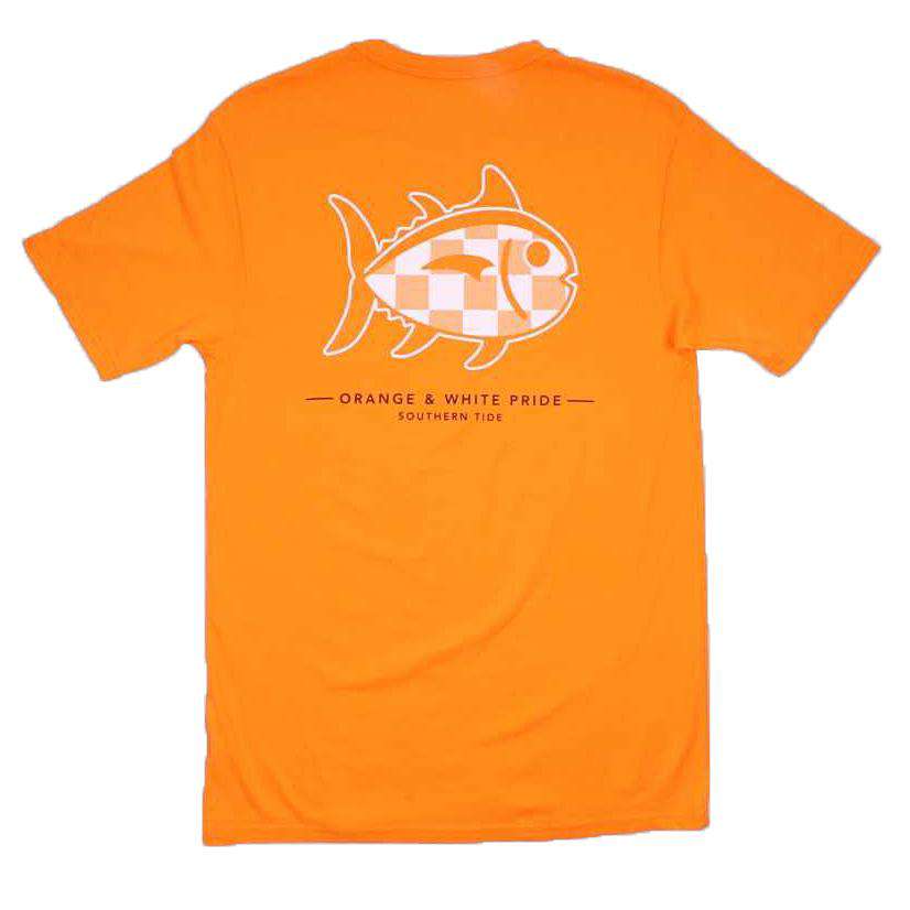 University of Tennessee Mascot Skipjack Tee Shirt in Rocky Top Orange by Southern Tide - Country Club Prep