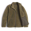 Men's Campshire Full Zip Sherpa Fleece in Burnt Olive Green by The North Face - Country Club Prep