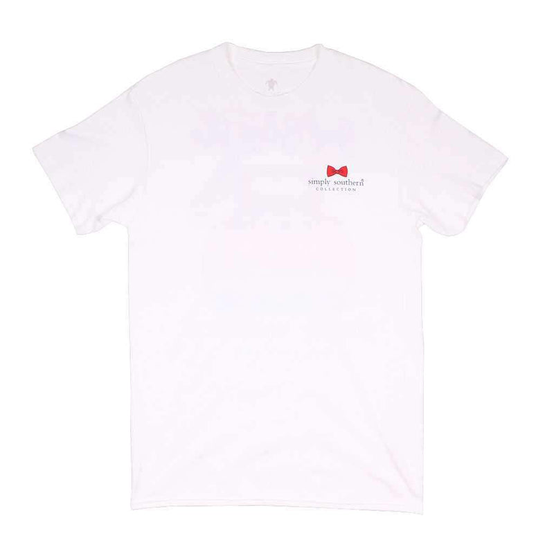 Preppy USA Tee in White by Simply Southern - Country Club Prep