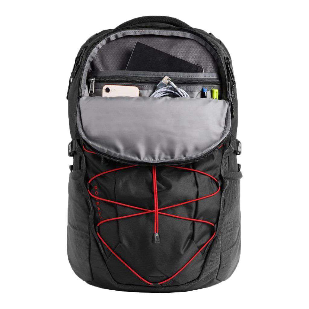 black and red borealis north face backpack The North Face Borealis Backpack